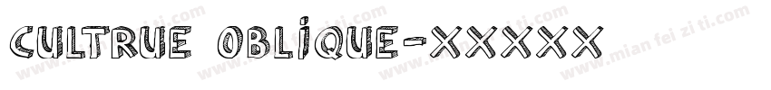 CULTRUE 0blique字体转换